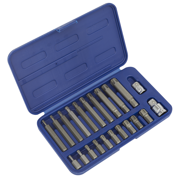 Sealey SX105 ⏐ Premier Ribe Bit Set 3/8" & 1/2"Sq Drive 22pc