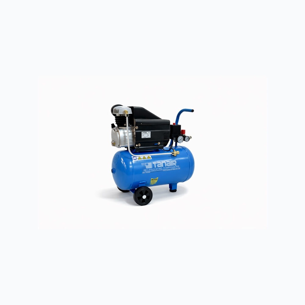 Tanair TAN-PC 1.5/230/25L (230 Volts) ⏐ 6.7 CFM 8 Bar Piston Compressor with 25 Litre Receiver