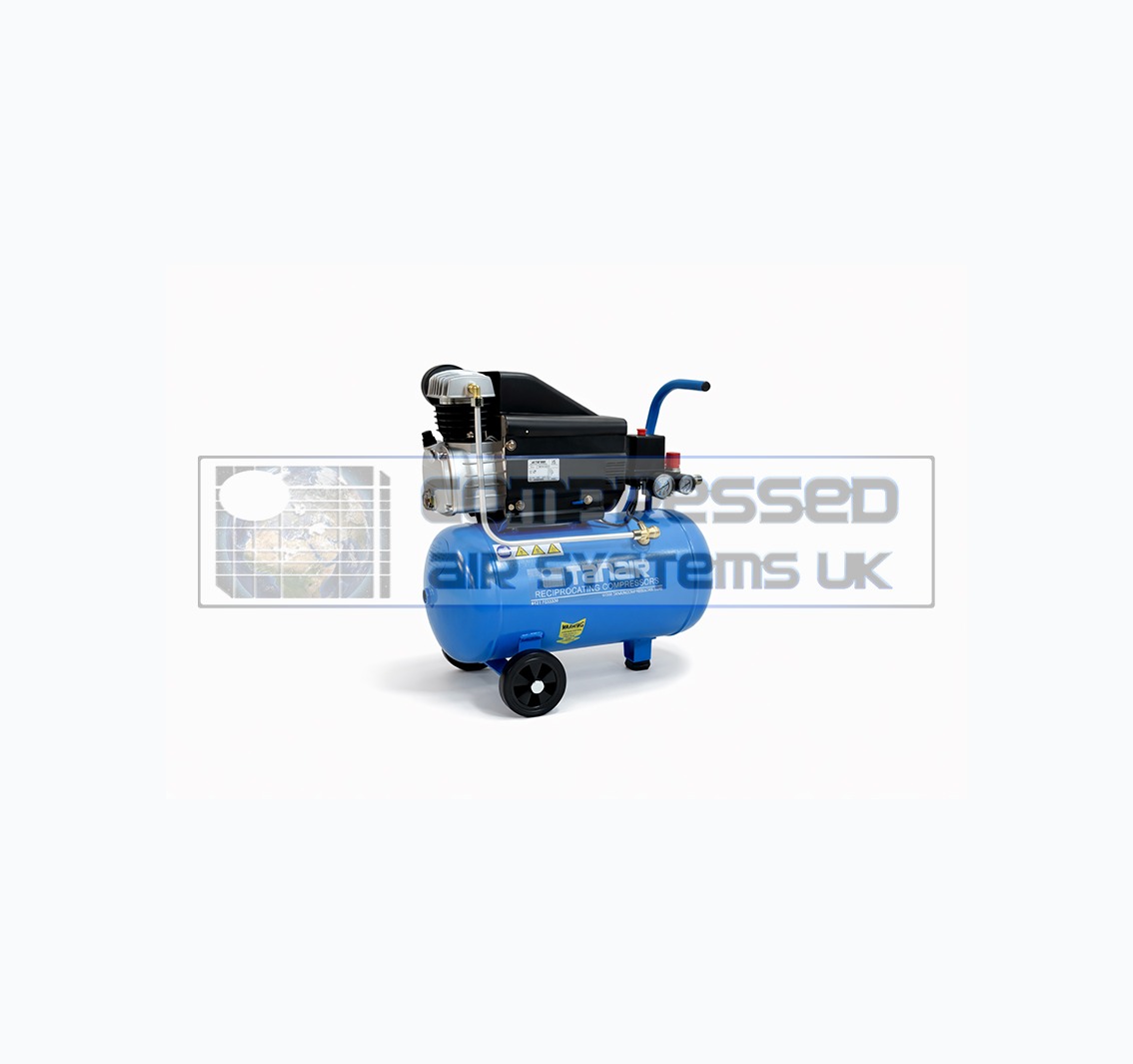 Tanair TAN-PC 1.5/230/25L (230 Volts) ⏐ 6.7 CFM 8 Bar Piston Compressor with 25 Litre Receiver