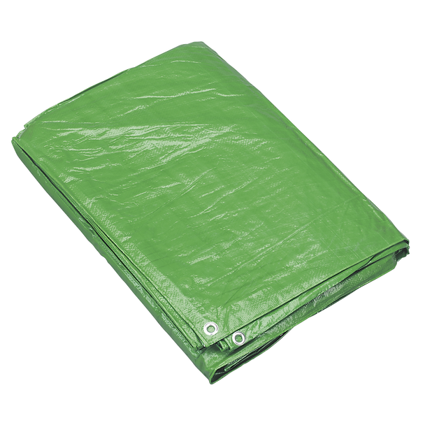 Sealey TARP810G ⏐ Tarpaulin 2.44 x 3.05m - Green