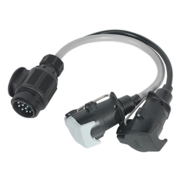 Sealey TB55 ⏐ Conversion Lead 13-Pin Euro to 7-Pin N & S Type Plugs 12V
