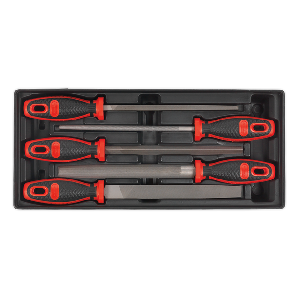 Sealey TBT09 ⏐ Premier Engineer's File Set with Tool Tray 5pc