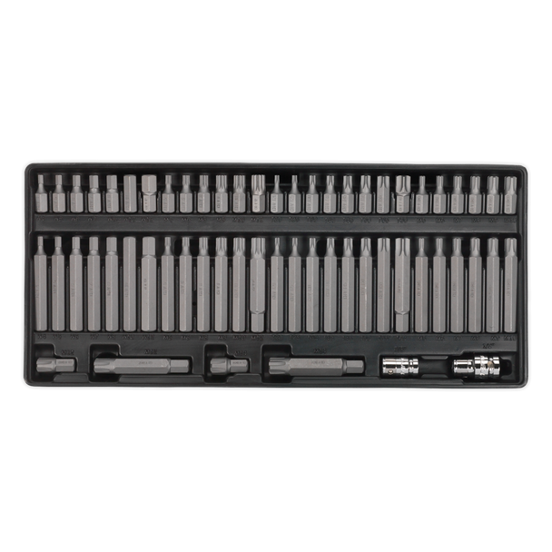 Sealey TBT11 ⏐ Premier Security TRX-Star*/Hex/Ribe/Spline Bit Set with Tool Tray 60pc