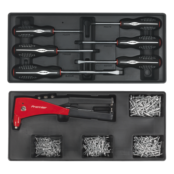 Sealey SPTCCOMBO1 ⏐ Superline PRO® Tool Chest Combination 14 Drawer with 1179pc Tool Kit - Blue