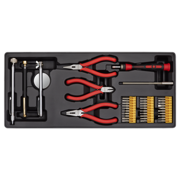 Sealey TBT17 ⏐ Premier Precision & Pick-Up Tool Set with Tool Tray 38pc