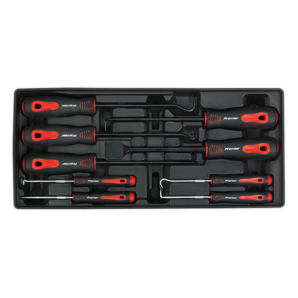 Sealey TBT23 ⏐ Premier Scraper & Hook Set with Tool Tray 9pc
