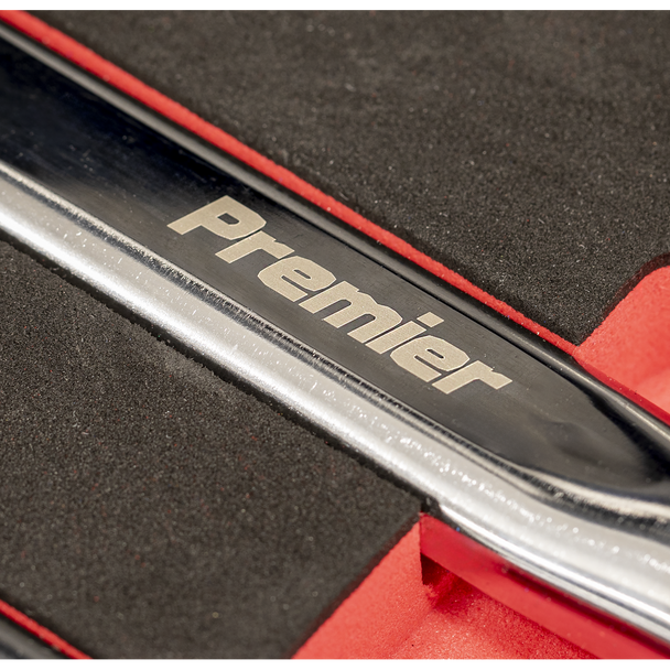 Sealey TBT45 ⏐ Ratchet, Torque Wrench, Breaker Bar & Socket Adaptor Set with Tool Tray 3/8"Sq & 1/2"Sq Drive 12pc