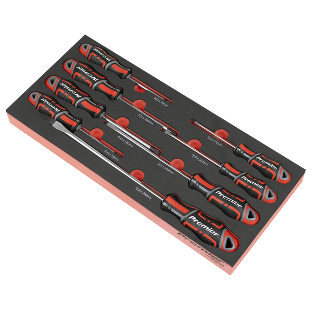 Sealey TBT53 ⏐ Screwdriver Set with Tool Tray 8pc