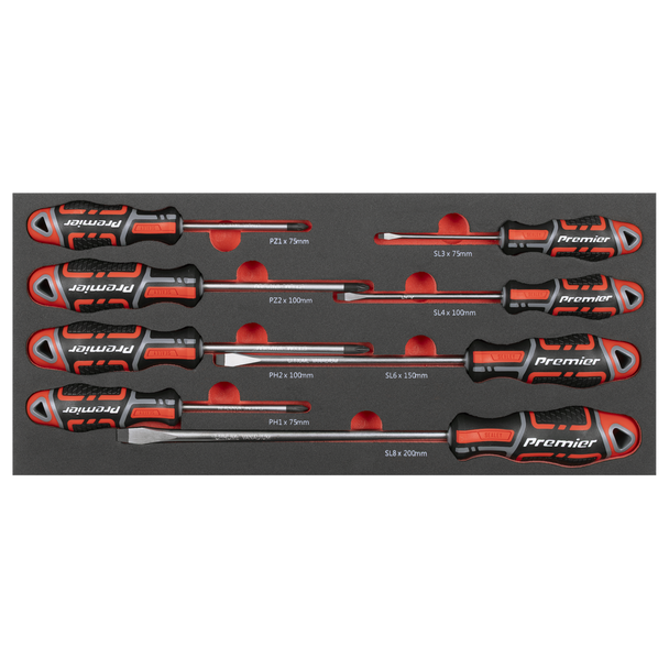 Sealey TBT53 ⏐ Screwdriver Set with Tool Tray 8pc