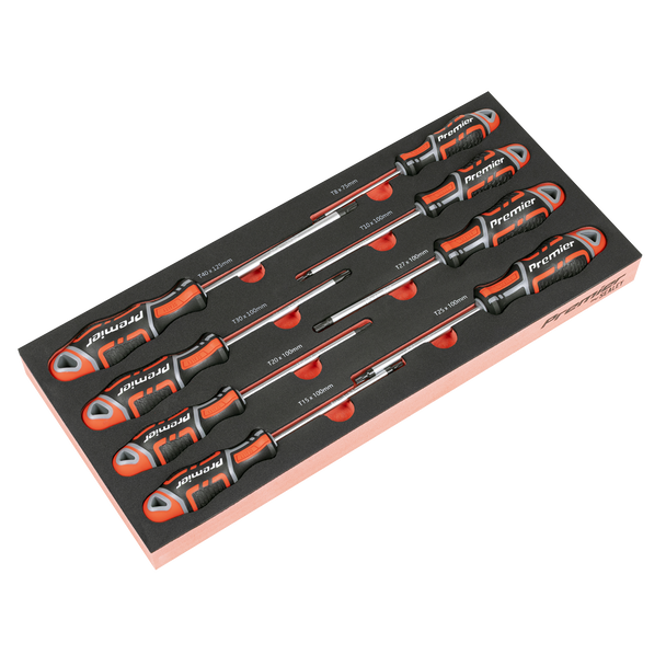 Sealey TBT55 ⏐ TRX-Star* Screwdriver Set with Tool Tray 8pc