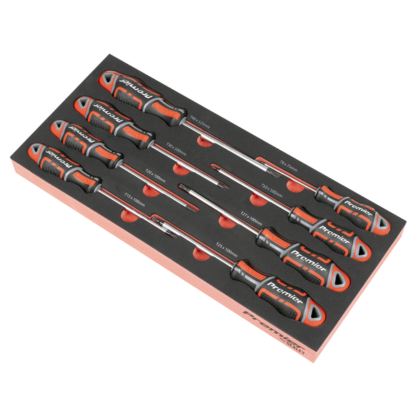 Sealey TBT55 ⏐ TRX-Star* Screwdriver Set with Tool Tray 8pc