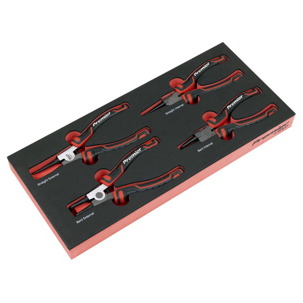 Sealey TBT57 ⏐ Circlip Pliers Set with Tool Tray 4pc