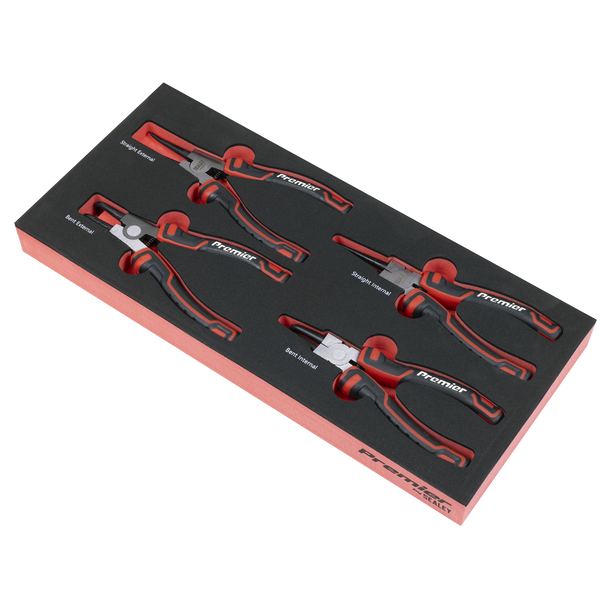 Sealey TBT57 ⏐ Circlip Pliers Set with Tool Tray 4pc