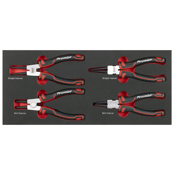 Sealey TBT57 ⏐ Circlip Pliers Set with Tool Tray 4pc