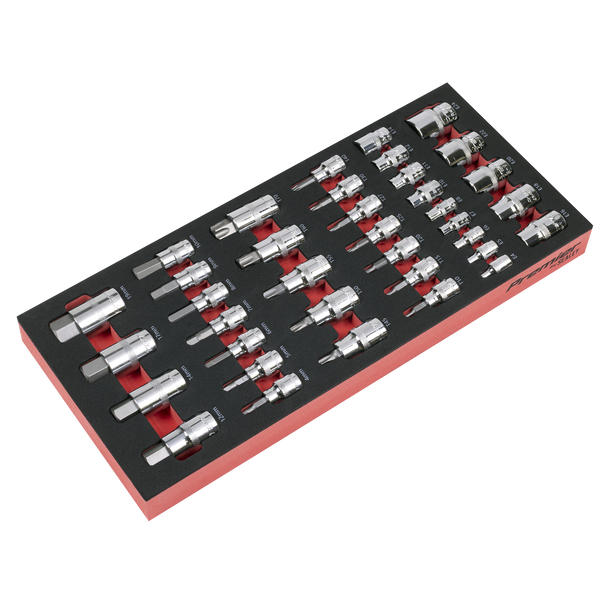 Sealey TBT61 ⏐ Socket Bit Set with Tool Tray 37pc