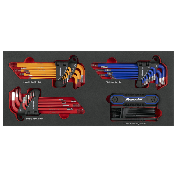 Sealey TBT62 ⏐ Premier Master Key Set with Tool Tray 43pc