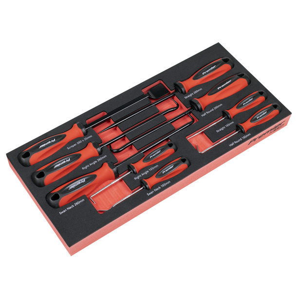 Sealey TBT65 ⏐ Scraper & Hook Set with Tool Tray 9pc