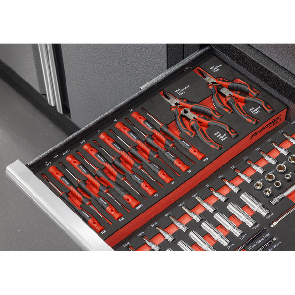 Sealey TBT67 ⏐ Precision Screwdriver & Mini Pliers Set with Tool Tray 17pc