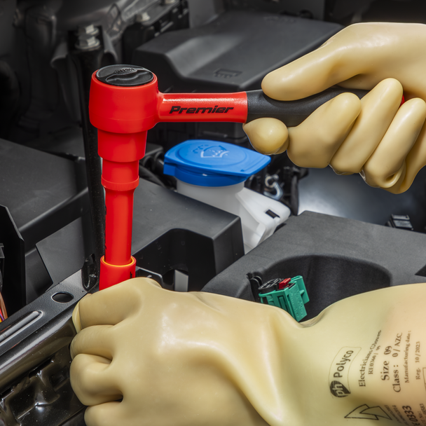 Sealey TBTE01 ⏐ Premier Insulated Socket Set with Tool Tray 3/8"Sq Drive 11pc - VDE Approved