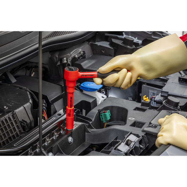 Sealey TBTE01 ⏐ Premier Insulated Socket Set with Tool Tray 3/8"Sq Drive 11pc - VDE Approved