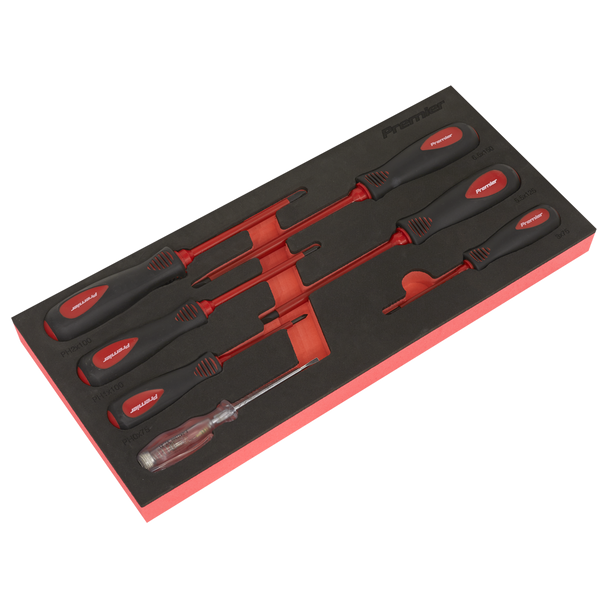 Sealey TBTE04 ⏐ Premier Insulated Screwdriver Set 7pc - VDE Approved