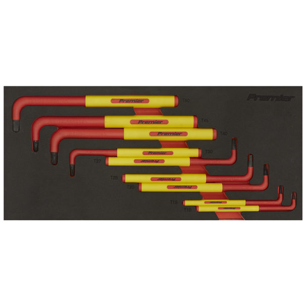 Sealey TBTE06 ⏐ Premier Insulated TRX-Star* Key with Tool Tray 9pc - VDE Approved
