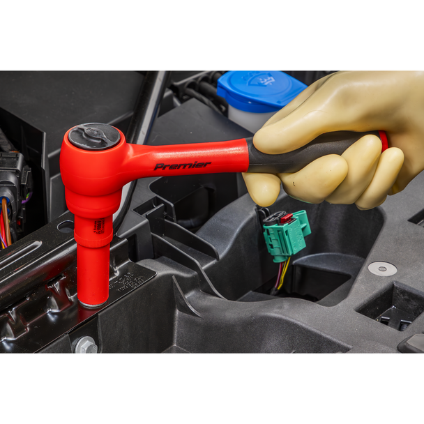 Sealey TBTE11 ⏐ Premier Insulated Socket Set with Tool Tray 1/2"Sq Drive 10pc - VDE Approved