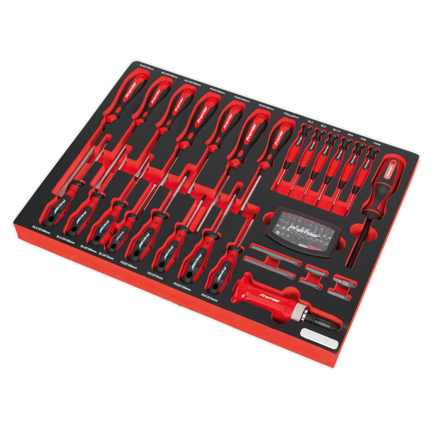 Sealey TBTP04 ⏐ Premier Platinum Screwdriver Set with Tool Tray 72pc