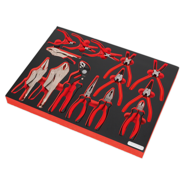 Sealey TBTP05 ⏐ Premier Platinum Pliers Set with Tool Tray 14pc