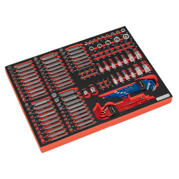Sealey TBTPCOMBO1 ⏐ Superline PRO Tool Chest Combination 14 Drawer with 446pc Tool Kit - Red