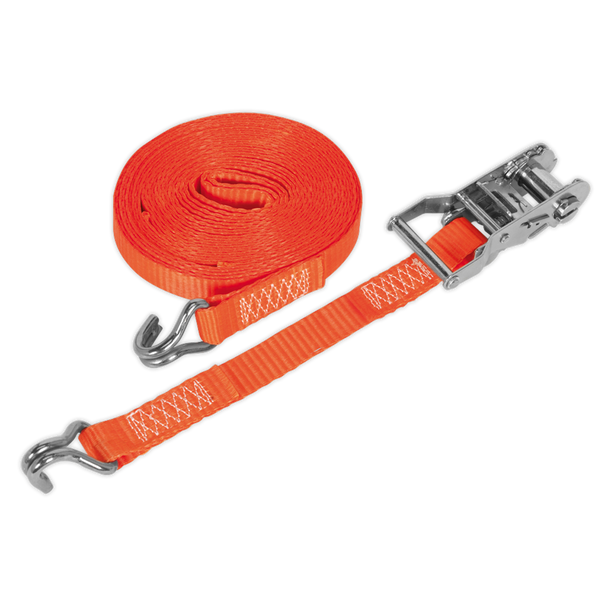 Sealey TD1510J ⏐ Ratchet Strap Polyester Webbing 25mm x 10m 1500kg Breaking Strength