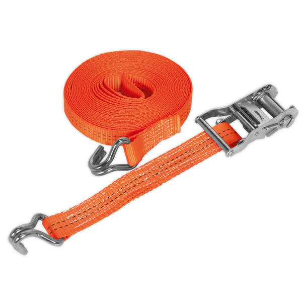 Sealey TD2008J ⏐ Ratchet Strap Polyester Webbing 35mm x 8m 2000kg Breaking Strength