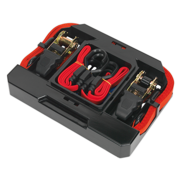 Sealey TD285SBD ⏐ Ratchet Strap & Bungee Cord Set 6pc