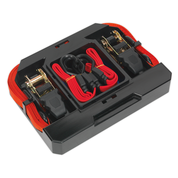 Sealey TD285SBD ⏐ Ratchet Strap & Bungee Cord Set 6pc