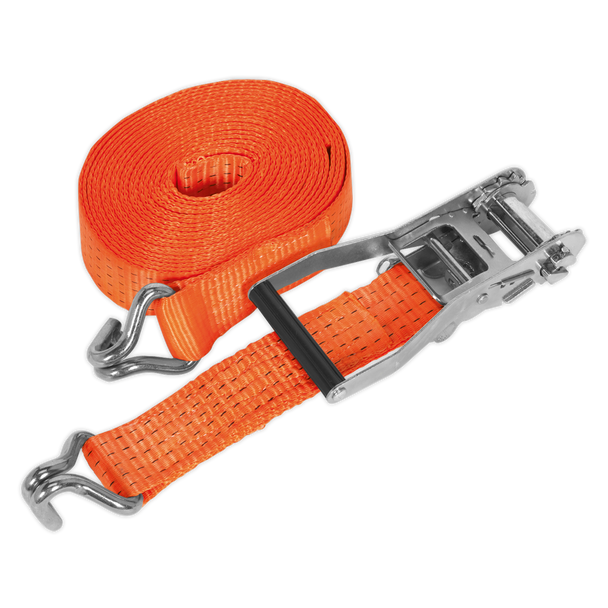 Sealey TD5008J ⏐ Ratchet Strap Polyester Webbing 50mm x 8m 5000kg Breaking Strength