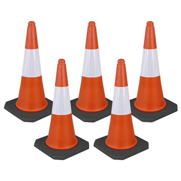 Sealey TFC05 ⏐ Traffic Cone 75cm - Pack of 5