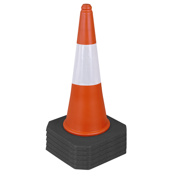 Sealey TFC05 ⏐ Traffic Cone 75cm - Pack of 5