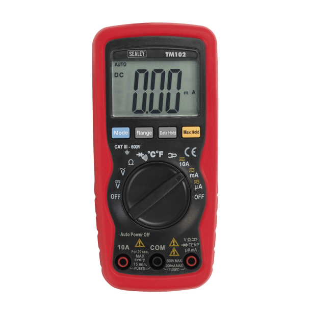 Sealey TM102 ⏐ 8-Function Professional Auto-Ranging Digital Multimeter