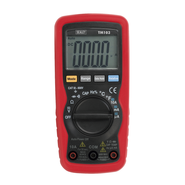 Sealey TM103 ⏐ 11-Function Professional Auto-Ranging Digital Multimeter