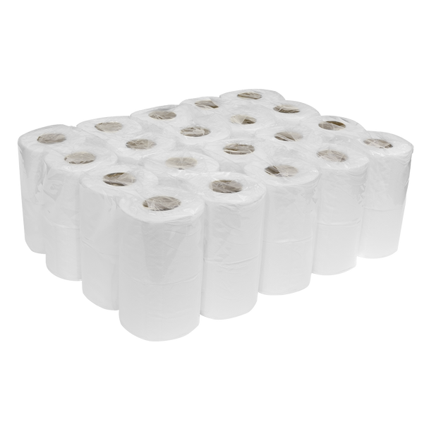 Sealey TOL40 ⏐ Plain White Toilet Roll - Pack of 4 x 10 (40 Rolls)
