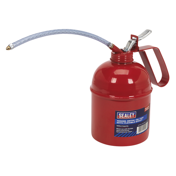 Sealey TP1000 |Metal Oil Can with Flexible Spout 1000ml