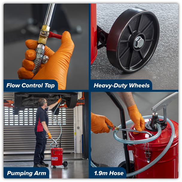 Sealey TP17 ⏐ Mobile Gear Oil Dispensing Unit 20L