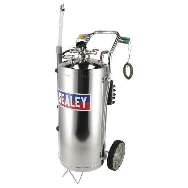 Sealey TP200S ⏐ Air Operated Stainless Steel Fuel Drainer 40L