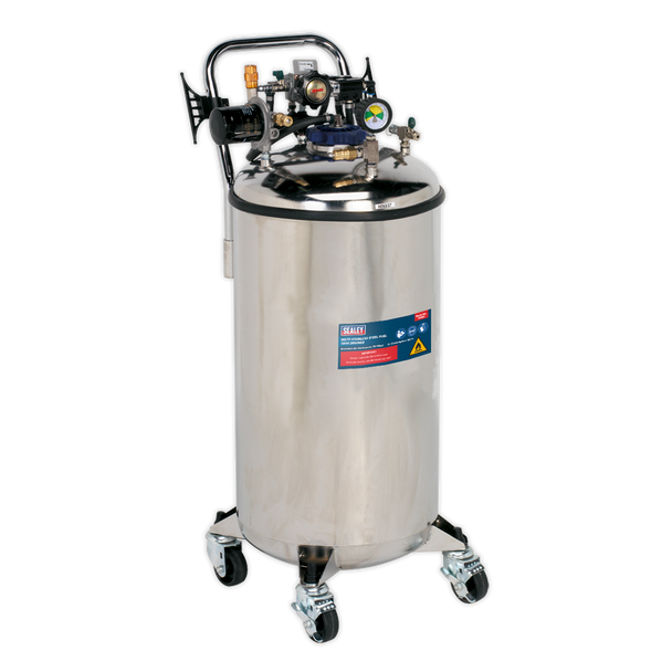 Sealey TP201 ⏐ Stainless Steel Fuel Tank Drainer 90L
