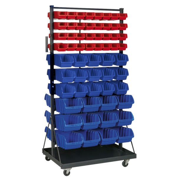 Sealey TPS118 ⏐ Mobile Bin Storage System with 118 Bins