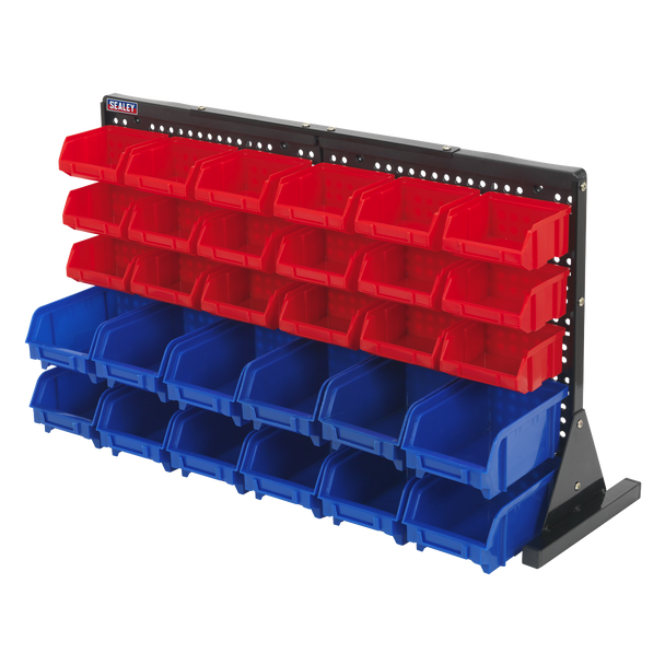 Sealey TPS1218 ⏐ Bench Mounting Bin Storage System with 30 Bins