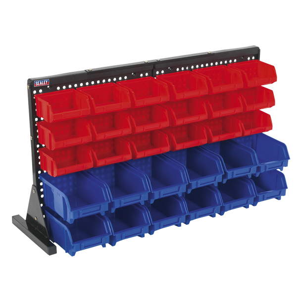 Sealey TPS1218 ⏐ Bench Mounting Bin Storage System with 30 Bins