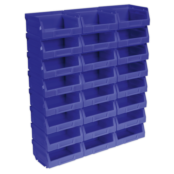 Sealey TPS124B ⏐ Plastic Storage Bin 105 x 85 x 55mm, Blue - Pack of 24