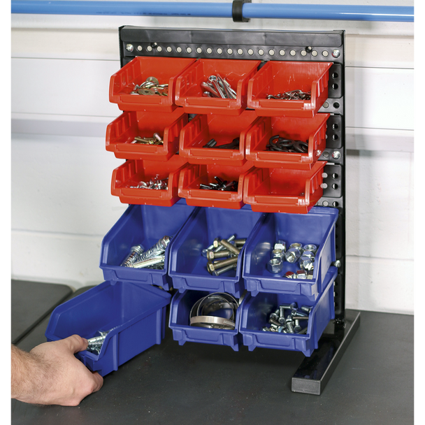 Sealey TPS1569 ⏐ Bench Mounting Bin Storage System with 15 Bins