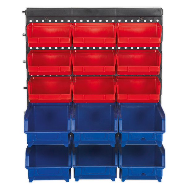 Sealey TPS1569WM ⏐ Wall Mounting Bin Storage System with 15 Bins